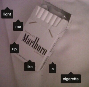 cigarette, grunge, light, pale, quote, sad, smoke, tumblr