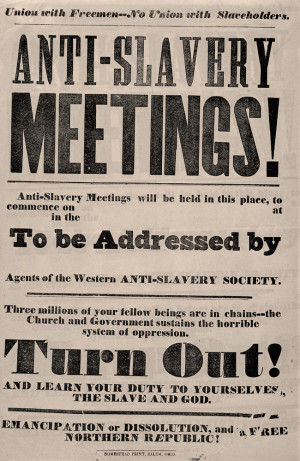 Anti-Slavery Broadside, Salem, Ohio, 1850