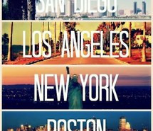 america, boston, california, dream, free, get away, go, la, life, live ...