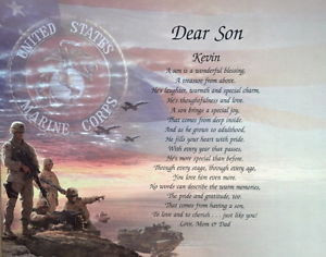 ... -PERSONALIZED-POEM-BIRTHDAY-OR-CHRISTMAS-GIFT-FOR-SON-IN-MARINE-CORPS