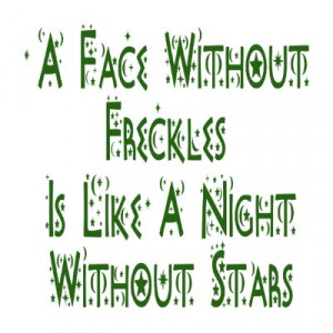 freckles of face with his freckles 'I Freckles are clusters of Freckle ...