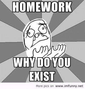 Homework why do you exist? / Funny Pictures, Funny Quotes – Photos ...