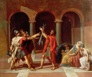 The Jacques Louis David The Oath of Horatii