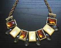 ... , fiery jewelry, fiery necklace, inferno, unique, shiny necklace