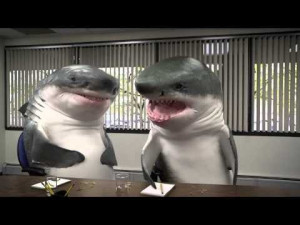 Snicker Commercial With Taste-Testing Sharks