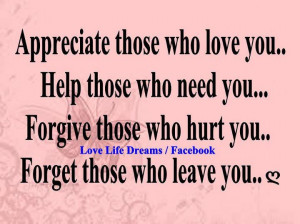 Appreciate Those Who