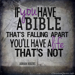 Adrian Rogers Quote – A Falling Apart Bible