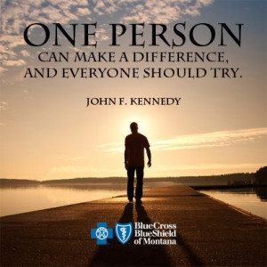 One person can make a difference, and everyone should try. JFK #quote ...