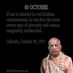 ... quotes of Srila Prabhupada, which he spock in the month of October