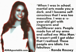 Ronda Rousey on overcoming high school bullying
