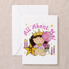 4th Princess Birthday Greeting Card for