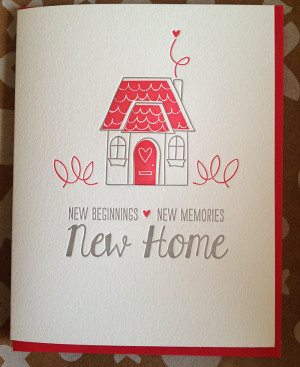 Housewarming Quotes For Cards New home card - housewarming