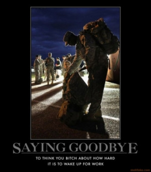 SAYING GOODBYE -