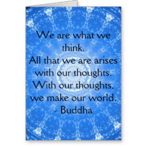 Buddhist inspirational QUOTE Card