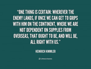 Heinrich Himmler Quotes
