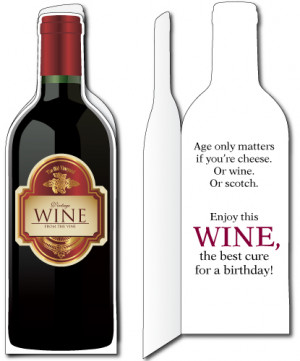 Wine Bottle card