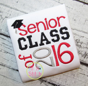 Senior Class of 2016 Embroidery