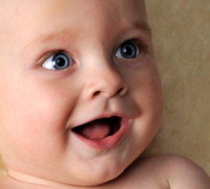 When the first baby laughed for the first time, its laugh broke into a ...