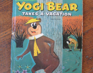 Vintage Children's Book - Yogi Bear Takes A Vacation (A Whitman Big ...