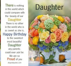 to the sweetest most beautiful Daughter - Birthday Wishes For Daughter ...