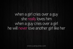 quotes about crying over a boy