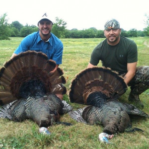 Hunting with my buddy Luke Bryan.