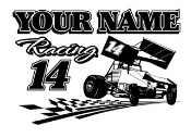 Dirt Is For Racing Sprint Car Decal Sticker Personalized Sprint Car ...