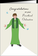 For Priest-Priesthood Ordination Greeting Card-Priest Butterfly Design ...