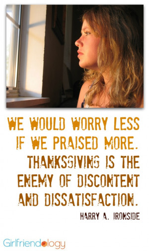 worry quote thankful thursday