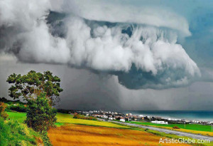 Categories: Nature Tags: Italy , Supercell Thunderstorm Over Ancona