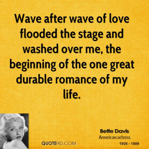 Wave after wave of love flooded the stage and washed over me, the ...