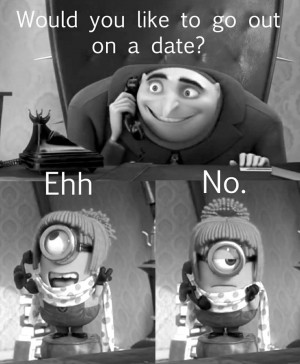 ... Gru practices calling Lucy to ask her out on a date. Despicable Me 2