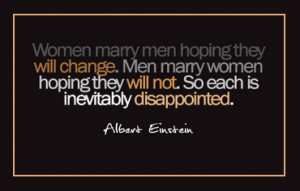 Disappointed In People Quotes Woman marry men hoping they