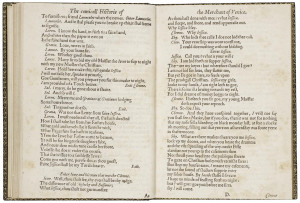 William Shakespeare, The Merchant of Venice, Quarto, ca. 1600 ...