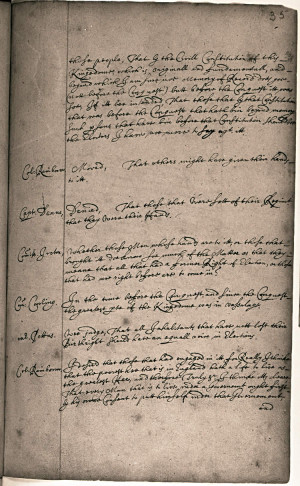 Putney Debates record book, 1647