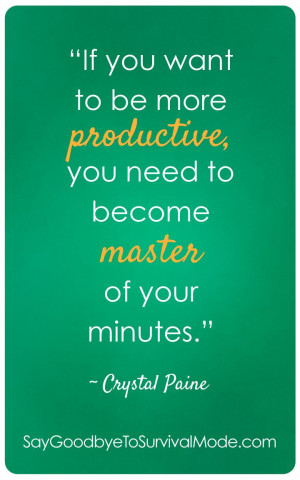 If you want to be more productive, you need to become master of your ...