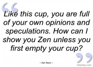 imagem like this cup zen story