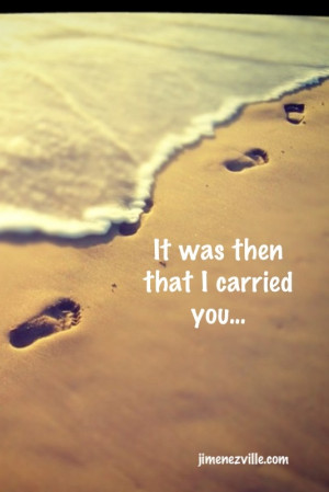 Related to Footprints in the Sand Poem | Beautiful Poem from Only the