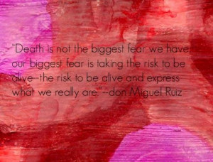 Are you really living your life? Where are you holding back, playing ...