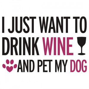 TShirtGifter presents: drink, wine, pet, dog | Women's T-Shirt