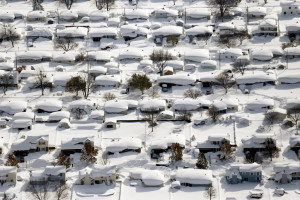 Heavy Snow Keeps Falling in Buffalo Area, Straining Nerves and Roofs
