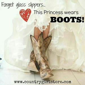 This princess wears boots