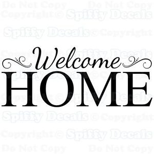WELCOME-HOME-Family-Removable-Vinyl-Wall-Decals-Sticker-Spiffy-Decals