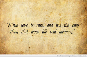 True Love Is Rare