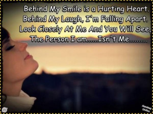Behind My Smile Is a Hurting Heart. Behind My Laugh, I’m Falling ...