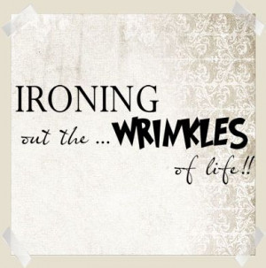 Ironing Wrinkles Life Laundry Decal