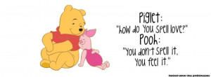 Pooh Piglet Love facebook timeline cover, love, piglet, quote, quotes ...