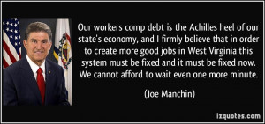 Our workers comp debt is the Achilles heel of our state's economy, and ...
