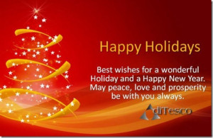 Happy Holiday Wishes Quotes . Happy Holiday Greeting Card Sayings ...