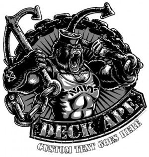 Navy Boatswain's Mate Deck Ape Shirt $19.95